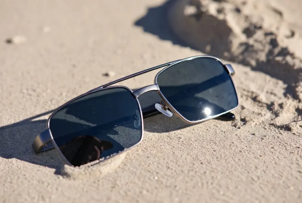 anteojos de sol para la playa