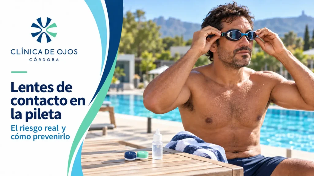 Lentes de contacto en la pileta